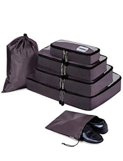 Packing Cubes for Travel Compression Accessories – Luggage Carry on Suitcases – Larg ...