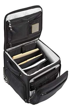 Ativa Ultimate Workmate Rolling Briefcase with 15″ Laptop Pocket, Black