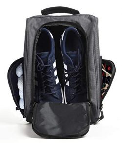 Athletico Golf Shoe Bag – Zippered Shoe Carrier Bags with Ventilation & Outside Pocket ...