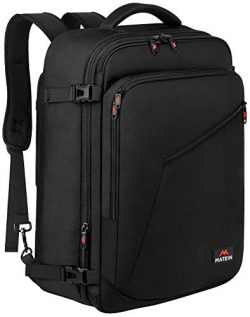 Matein Carry on Backpack, Extra Large Travel Backpack Expandable Flight Approved Weekender Bag f ...