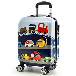 Lttxin Kids’ suitcase 19 inch Polycarbonate Carry On Luggage Lovely Hard Shell(upgrade per ...