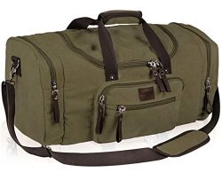 Dream Hunter Oversized Canvas Travel Tote Duffel Bag for Men Shoulder Weekender Overnight Carry  ...