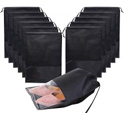 Shoe bag – 12 Pcs Shoe Storage Bags for Men and Women, Waterproof Large Travel Gym Shoe Ba ...