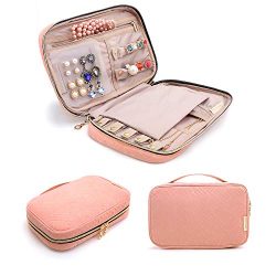 BAGSMART Travel Jewelry Storage Cases Jewelry Organizer Bag for Necklace, Earrings, Rings, Bracelet