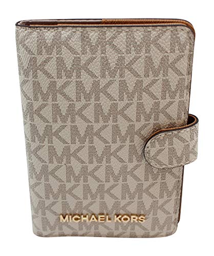 Michael Kors Jet Set Travel Passport Case Wallet (Vanilla PVC 2018 ...