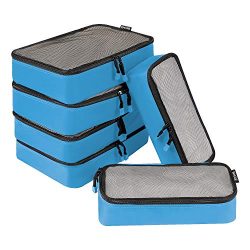 BAGAIL 6 Set Net Packing Cubes Multi-Functional Luggage Packing Organizers for Travel Accessories