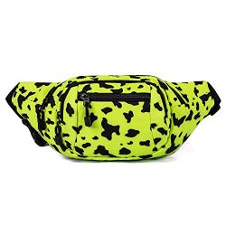 TOPERIN Cute Fanny Packs for Women Men Running Belt Waist Pack Waist Bag Yellow