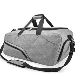 Gym Bag Sports Duffle Bag with Shoes Compartment Waterproof Large Travel Duffel Bags Weekender O ...