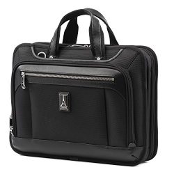 Travelpro Luggage Platinum Elite 16″ Carry-on Slim Business Computer Briefcase, Shadow Bla ...