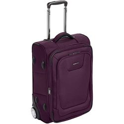 AmazonBasics Expandable Softside Carry-On Luggage Suitcase With TSA Lock And Wheels – 22 I ...