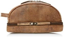 Toiletry Bag For Men (Dopp Kit) with free Travel Bottles. The perfect gift and travel accessory.