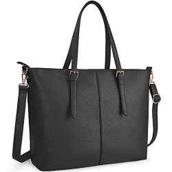 Laptop Tote Bag for Women 15.6 Inch Waterproof Lightweight Leather Computer Laptop Bag Women Bus ...