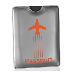 Travel Smart RFID-Blocking Passport Sleeve, 0.38W x 4.75D x 8.25H in, Silver