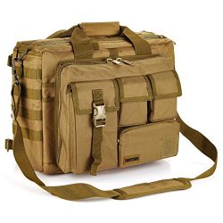 15.6″ Large Men’s Laptop Messenger Bag Multifunction Tactical Briefcase Outdoor Mili ...