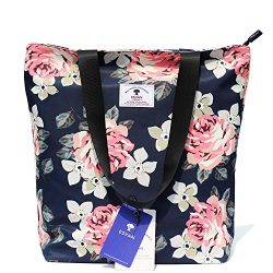 Original Floral Tote Bag Shoulder Bag for Gym Hiking Picnic Travel Beach ([W] upgraded large size 6)