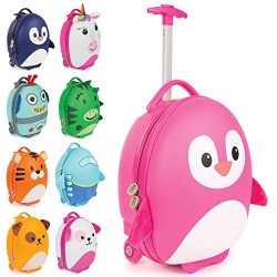 Boppi Tiny Trekker Kids Luggage Travel Suitcase Carry On Cabin Bag Holiday Pull Along Trolley Li ...