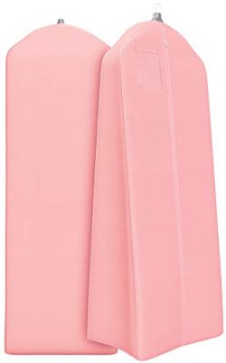 Gusseted Wedding Dress Garment Bag – For Long Puffy Gowns – 72″ x 24″, 2 ...