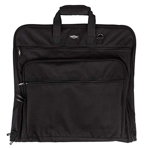 Prottoni 44-Inch Garment Bag for Travel – Suit Carrier (Black, 44″)
