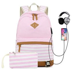 Sqoto School Backpack Daypack Shoulder Bag Laptop Bag, Unisex Fashion Rucksack Laptop Travel Bag ...