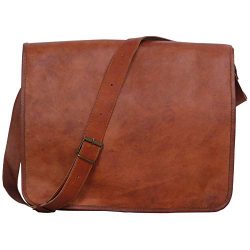 Komal’s Passion Leather Vintage Mens 16 Inch Leather Laptop Messenger Pro Satchel Men̵ ...