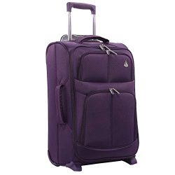 Maximum Allowance Airline Approved Delta United Southwest Carryon Suitcase (Plum)