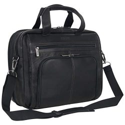 Kenneth Cole Reaction Colombian Leather Dual Compartment Expandable 15.6″ Laptop Portfolio ...