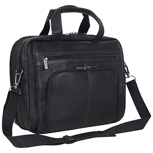 Kenneth Cole Reaction Colombian Leather Dual Compartment Expandable 15. ...