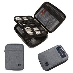 BAGSMART Electronic Organizer Double-Layer Travel Cable Organizer Electronics Accessories Cases  ...