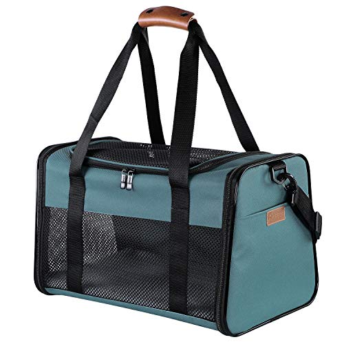 Akinerri Airline Approved Pet Carriers,Soft Sided Collapsible Pet Travel Carrier for Medium Pupp ...