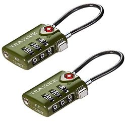 TSA Approved Luggage Locks, Travel Locks Which Also Work Great as Gym Locks, Toolbox Lock, Backp ...