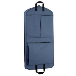 WallyBags Luggage 45″ Extra Capacity Garment Bag with Pockets, Navy