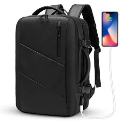 Travel Backpack,WUAYUR 15.6inch Anti Theft Laptop Backpack with USB Charging Port,40L Flight App ...