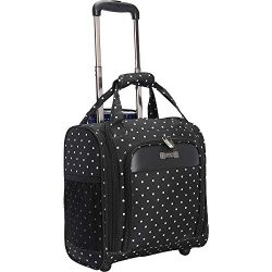 Kenneth Cole Reaction Dot Matrix 14″ Lightweight 2-Wheel Underseater Carry-On Luggage, Black