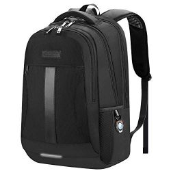 Laptop Backpack, Sosoon Business Bags with USB Charging Port Anti-Theft Water Resistant Polyeste ...