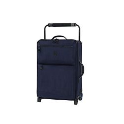 IT Luggage 21.8″ World’s Lightest Los Angeles 2 Wheel Carry On, Navy/Blue