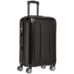 AmazonBasics Oxford Expandable Spinner Luggage Suitcase with TSA Lock – 24 Inch, Black