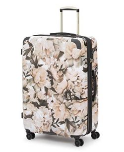 Calvin Klein 28″ Hardside Spinner Luggage with TSA Lock, Floral/White