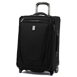 Travelpro Luggage Crew 11 22″ Carry-on Expandable Rollaboard w/Suiter and USB Port, Black