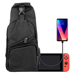 EEEKit Backpack Crossbody Travel Bag for Nintendo Switch Console Joy-Cons and Accessories, Charg ...