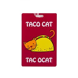 Travelon Personal Expression Luggage Tag,Taco Cat