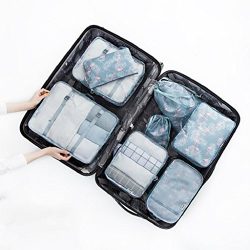 angel3292 Clearance Deals 8Pcs/Set Travel Luggage Packing Cubes Clothes Storage Shoes Bag Organi ...