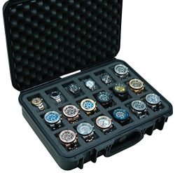 Case Club Waterproof 18 Watch Travel Case