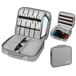 Vemingo Electronic Accessories Organizer Nintendo Switch Carrying Case with 21 Game Cartridge Do ...