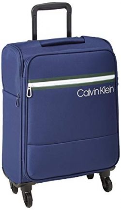 Calvin Klein 21″ Softside Spinner Luggage with TSA Lock, Dark Navy