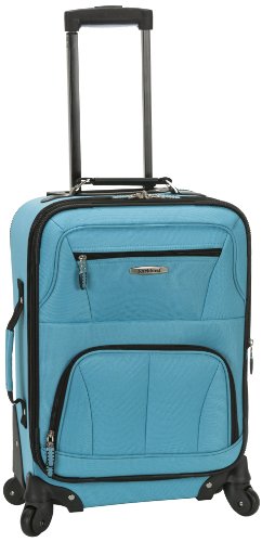 Rockland Luggage 19 Inch Expandable Spinner Carry On, Turquoise, One Size