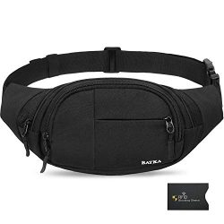 BAYKA Fanny Pack for Men and Women, Water Resistant Fashion Waist Bag with Adjustable Belt and R ...