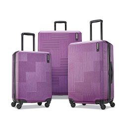 American Tourister Stratum XLT Hardside Luggage, Power Plum, 3-Piece Set