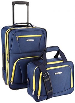 Rockland Luggage 2 Piece Set, Navy, One Size