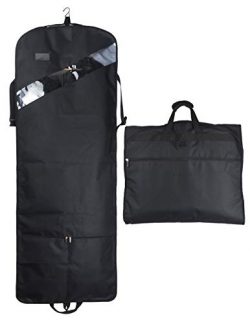 52” Extra Long Dress Garment Bag, Premium & Breathable Tear-resistant Hanging Suit Cov ...