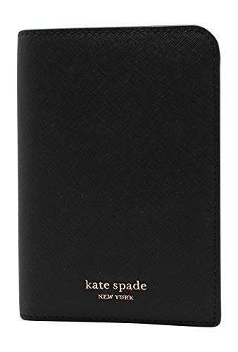 Kate Spade New York Cameron Saffiano Leather Passport Holder Wallet Black